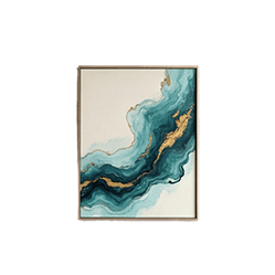 Abstract Teal Print Image