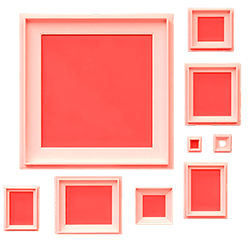 Red Gallery Frames Image