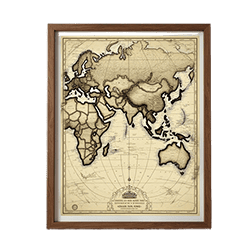 Vintage Map Print Image